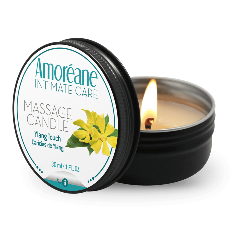 Masažinė žvakė „Amoreane, „Ylang“ kvapas (aromatą galima rinktis)