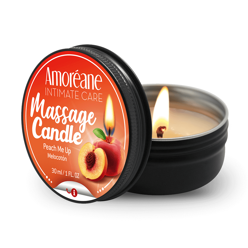 Masažinė žvakė Amoreane Peach Me Up, persikų kvapas