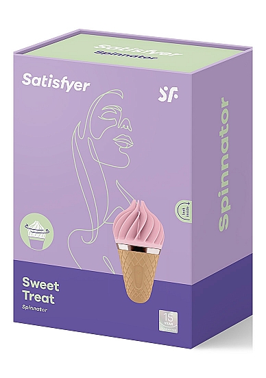 Klitorio stimuliatorius „Satisfyer Sweet Treat Spinnator“, rožinis