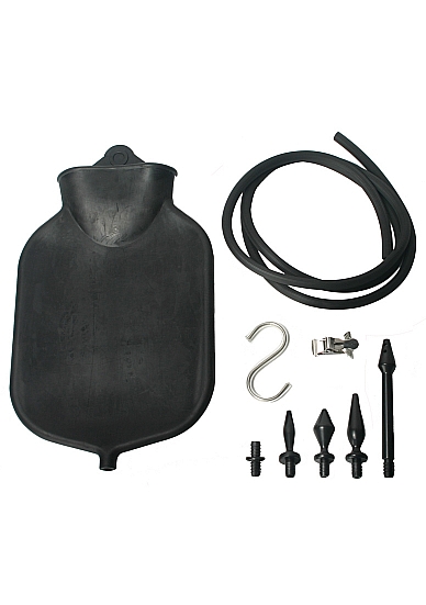 Analinio dušo rinkinys „Deluge Deluxe Black Enema Set