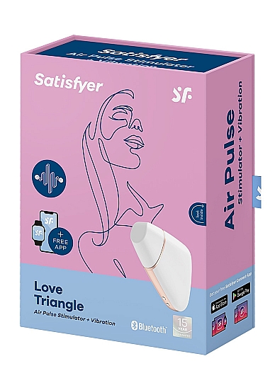 Klitorio stimuliatorius ,,Satisfyer Love Triangle\'\', baltas (galima rinktis spalvą)
