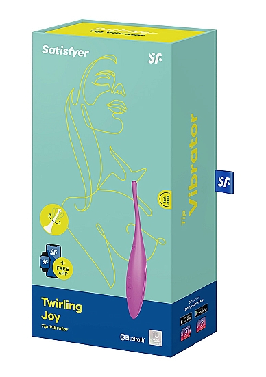 Klitorio stimuliatorius „Satisfyer Twirling Joy“, violetinis