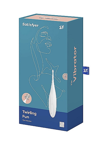 Klitorio stimuliatorius „Satisfyer Twirling Fun“, baltas (galima rinktis spalvą)