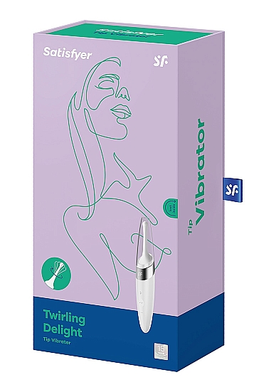 Klitorio stimuliatorius „Satisfyer Twirling Delight Tip“, baltas (galima rinktis spalvą)