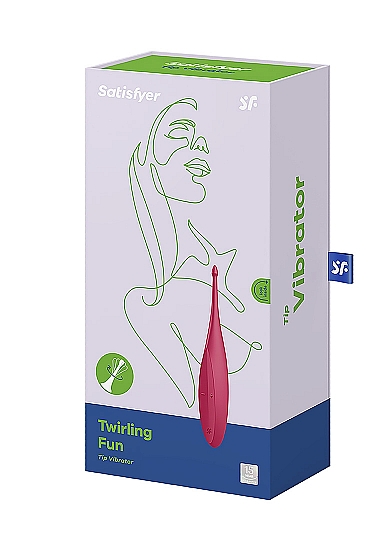 Klitorio stimuliatorius „Satisfyer Twirling Fun“, raudonas