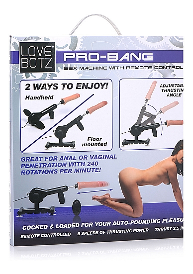 Sekso mašina su nuotolinio valdymo pulteliu ,,Pro-Bang Sex Machine\'\'