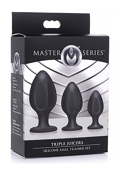 Analinių kaiščių rinkinys ,,Triple Juicers Silicone Anal Trainer Set\'\'