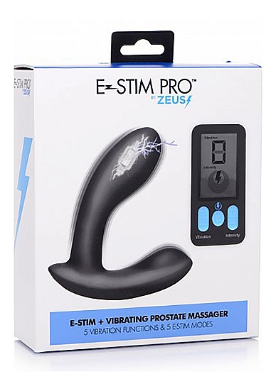 Prostatos masažuoklis su elektrostimuliacija ,,Zeus 5X E-Stim Pro Silicone Vibrating