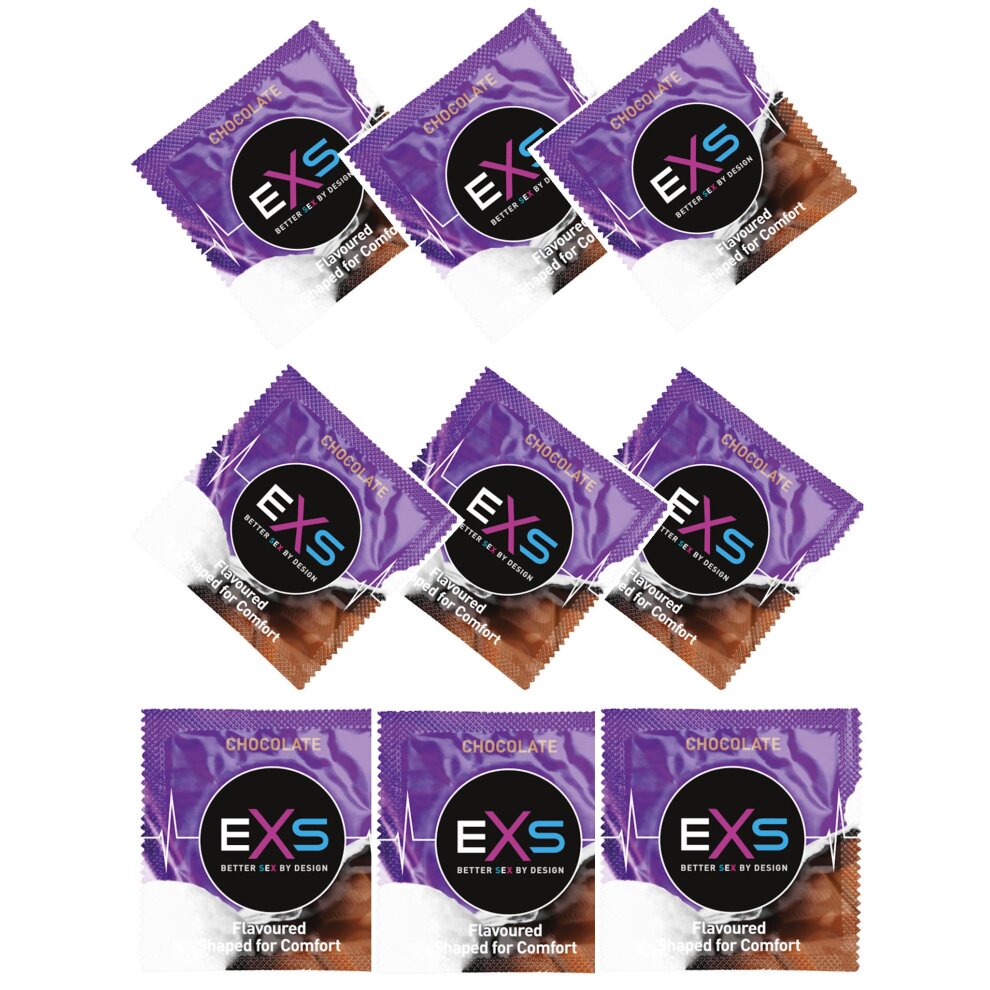 ŠOKOLADO SKONIO IR KVAPO PREZERVATYVAI "EXS HOT CHOCOLATE"  
"EXS Crazy Cola" - išskirtiniai  šokolado aromato ir skonio  prezervatyvai, kurie  idealiai tiks aistringiems oraliniams žaidimams.   
Jie taip pat  tiks ir vaginaliniam bei analiniam seksui.   
"EXS" prezervatyvai yra  griežtai išbandyti  pagal Europos ir Britų standartų instituto (BSI) standartus. 
Plotis:  56 mm 
Prieš užsidėdami prezervatyvą įsitikinkite, kad jūsų varpa neliečia partnerio lytinių organų srities – sperma iš varpos gali išeiti dar prieš pilną ejakuliaciją.  
*Atminkite, kad nė viena kontraceptinė priemonė nėra 100 % veiksminga nuo nėštumo, ŽIV ar lytiškai plintančių infekcijų.  