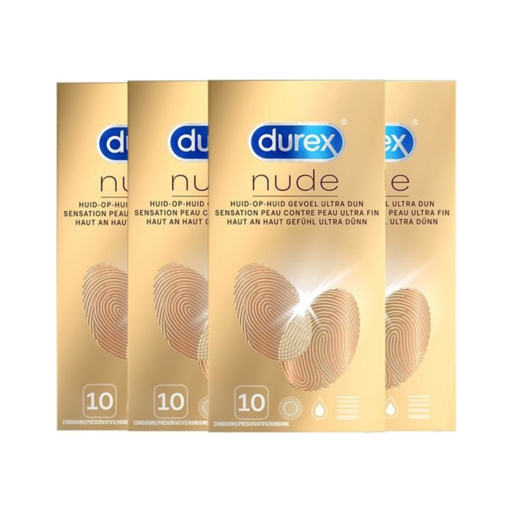 NATŪRALAUS POJŪČIO PREZERVATYVAI "DUREX NUDE" - 10 VNT.  
"Durex Nude" -  natūralesnį, odą primenantį pojūtį primenantys  prezervatyvai leidžia mėgautis tikresniu ir jautresniu seksu. 
Šie skaidrūs prezervatyvai yra  itin ploni bei sutepti silikono pagrindo lubrikantu.  
Taip pat jie  turi rezervuarą spermai ir yra lengvai uždedami bei nuimami.  
Prieš užsidėdami prezervatyvą įsitikinkite, kad jūsų varpa neliečia partnerio lytinių organų srities – sperma iš varpos gali išeiti dar prieš pilną ejakuliaciją.   
*Atminkite, kad nė viena kontraceptinė priemonė nėra 100 % veiksminga nuo nėštumo, ŽIV ar lytiškai plintančių infekcijų.