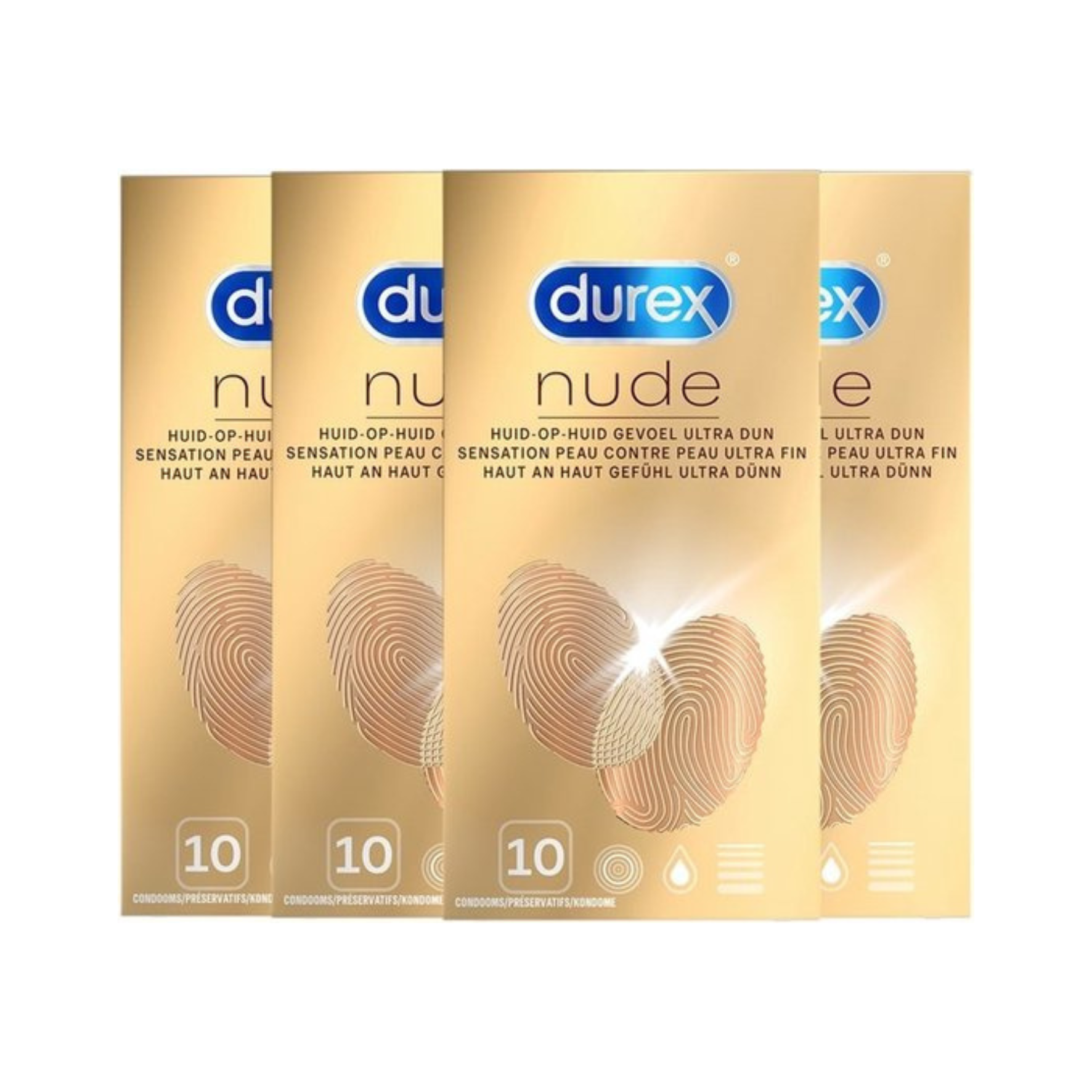 NATŪRALAUS POJŪČIO PREZERVATYVAI "DUREX NUDE" - 10 VNT.  
"Durex Nude" -  natūralesnį, odą primenantį pojūtį primenantys  prezervatyvai leidžia mėgautis tikresniu ir jautresniu seksu. 
Šie skaidrūs prezervatyvai yra  itin ploni bei sutepti silikono pagrindo lubrikantu.  
Taip pat jie  turi rezervuarą spermai ir yra lengvai uždedami bei nuimami.  
Prieš užsidėdami prezervatyvą įsitikinkite, kad jūsų varpa neliečia partnerio lytinių organų srities – sperma iš varpos gali išeiti dar prieš pilną ejakuliaciją.   
*Atminkite, kad nė viena kontraceptinė priemonė nėra 100 % veiksminga nuo nėštumo, ŽIV ar lytiškai plintančių infekcijų.