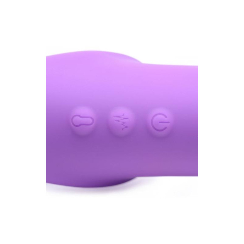 Įkraunamas vibruojantis falo imitatorius su pulteliu “10X Ergo - Fit” - violetinis