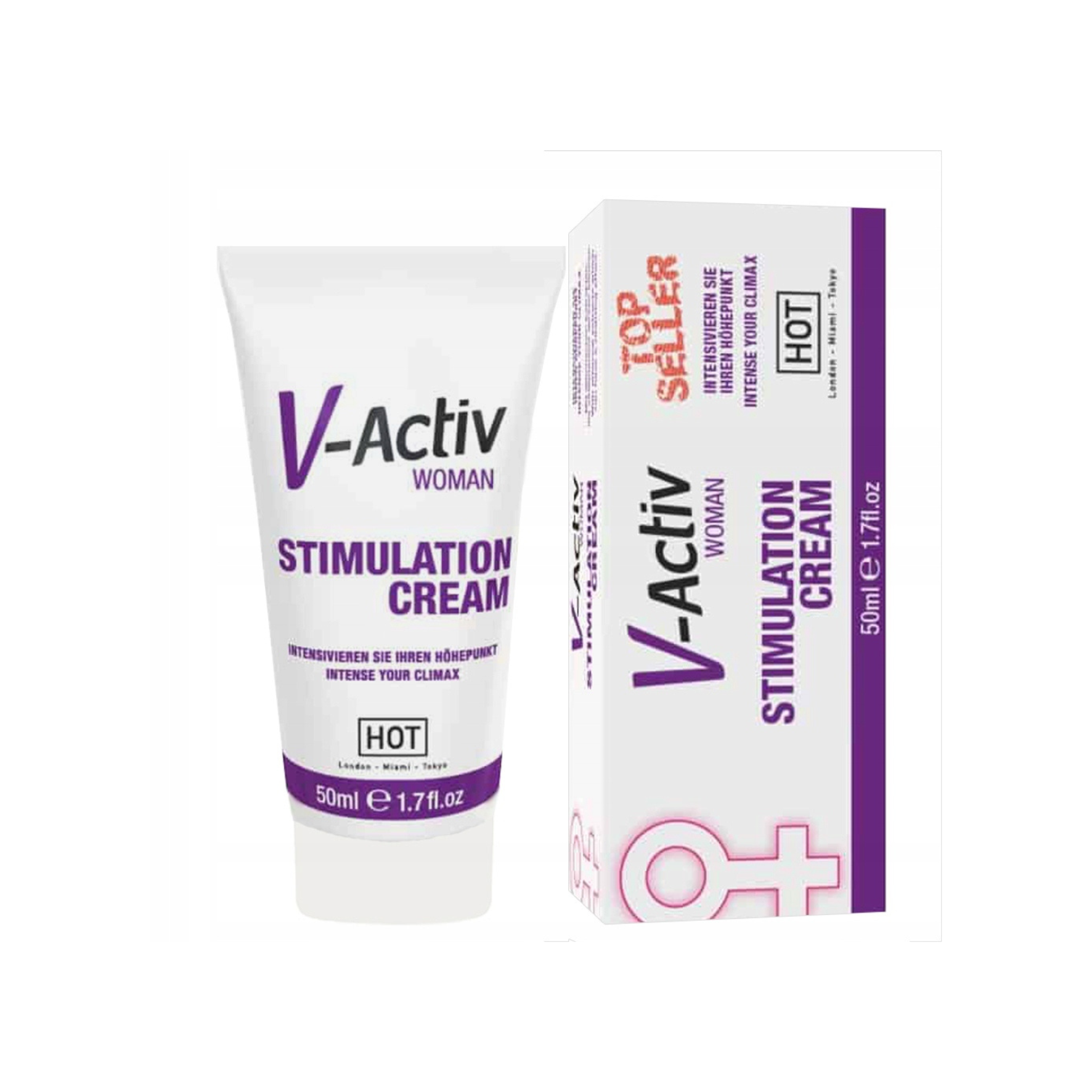 Seksualinę energiją skatinantis kremas “HOT V-Activ Stimulation Cream” - 50 ml