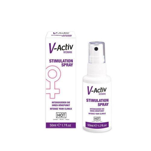 Seksualinę energiją skatinantis purškiklis “HOT V-Activ Stimulation Spray” - 50 ml