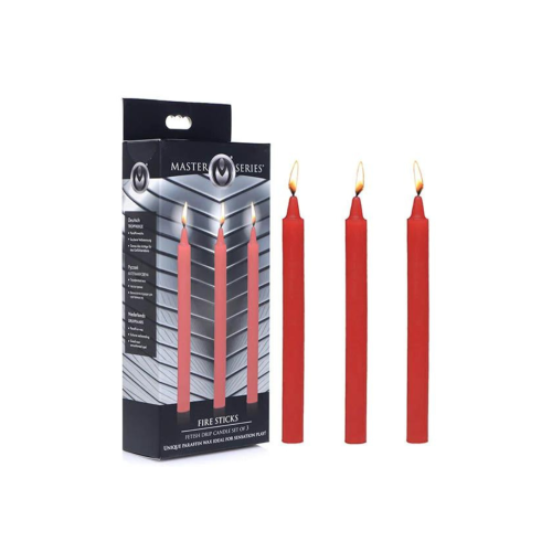 Masažinių žvakių rinkinys “Master Series Fire Sticks” 