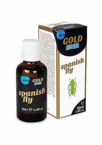 Ejakuliaciją atitolinantys lašiukai HOT ERO Spanish Fly Men Gold Strong, 30 ml