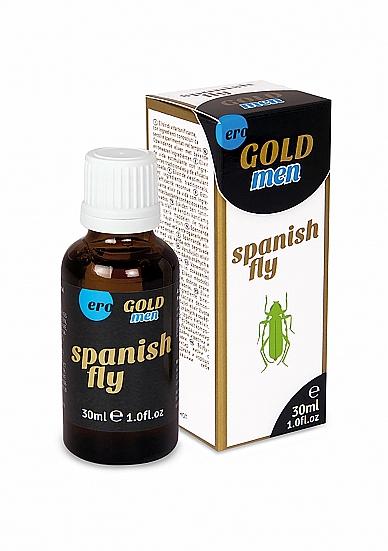Ejakuliaciją atitolinantys lašiukai HOT ERO Spanish Fly Men Gold Strong, 30 ml