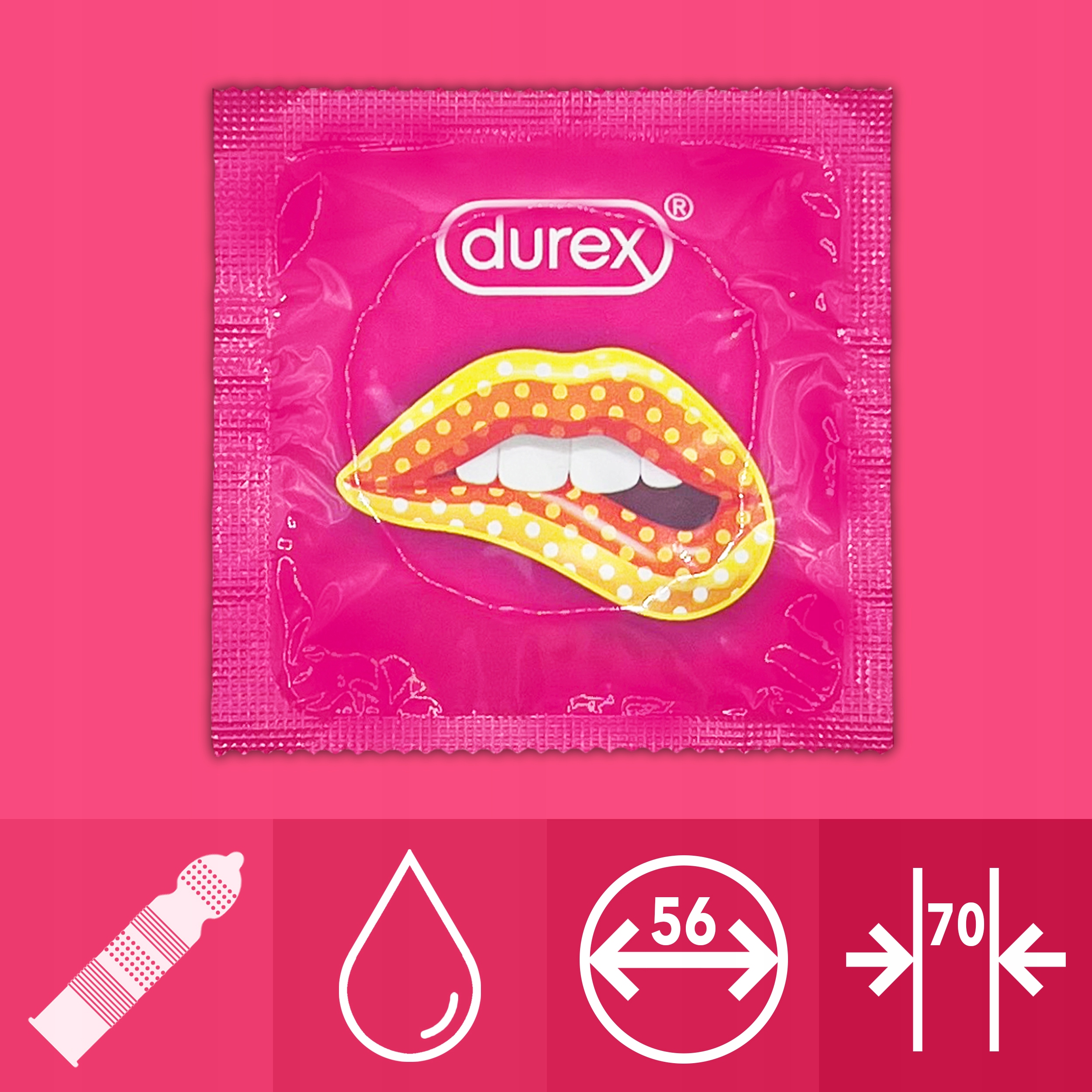 STIMULIUOJANTYS PREZERVATYVAI SU IŠKILIMAIS "DUREX PLEASURE ME" - 10 VNT.  
"Durex Pleasure Me" -  išskirtinai moterims sukurti prezervatyvai , užtikrinantys dar malonesnę patirį. 
Šie prezervatyvai yra  padengti iškiliomis briaunomis ir taškeliais , kurie papildomai stimuliuoja moters erogenines zonas, ypač klitorį. 
Išgaubtos formos prezervatyvai  pasižymi idealiu prigludimu bei yra lengvai uždedami.  
Prieš užsidėdami prezervatyvą įsitikinkite, kad jūsų varpa neliečia partnerio lytinių organų srities – sperma iš varpos gali išeiti dar prieš pilną ejakuliaciją.   
*Atminkite, kad nė viena kontraceptinė priemonė nėra 100 % veiksminga nuo nėštumo, ŽIV ar lytiškai plintančių infekcijų.