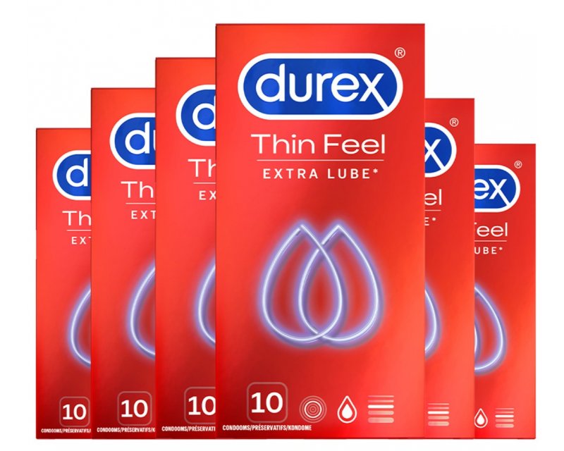 ITIN PLONI PREZERVATYVAI "DUREX THIN FEEL EXTRA THIN" - 10 VNT.  
"Durex Thin Feel Extra Thin" -  ypatingai ploni  prezervatyvai, padidinantys jautrumą ir artumą sekso metu. 
Šie skaidrūs prezervatyvai yra  papildomai lubrikuoti, neutralaus skonio bei kvapo ir yra lengvai uždedami.  
Prieš užsidėdami prezervatyvą įsitikinkite, kad jūsų varpa neliečia partnerio lytinių organų srities – sperma iš varpos gali išeiti dar prieš pilną ejakuliaciją.   
*Atminkite, kad nė viena kontraceptinė priemonė nėra 100 % veiksminga nuo nėštumo, ŽIV ar lytiškai plintančių infekcijų.