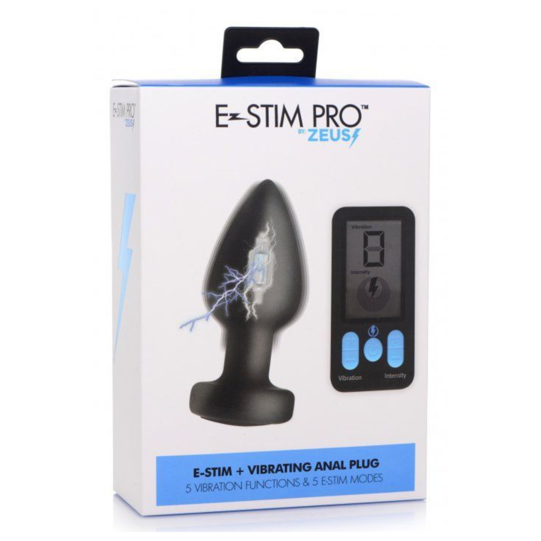 Įkraunamas elektrostimuliaciją suteikiantis vibratorius su pulteliu “E-Stim Pro”