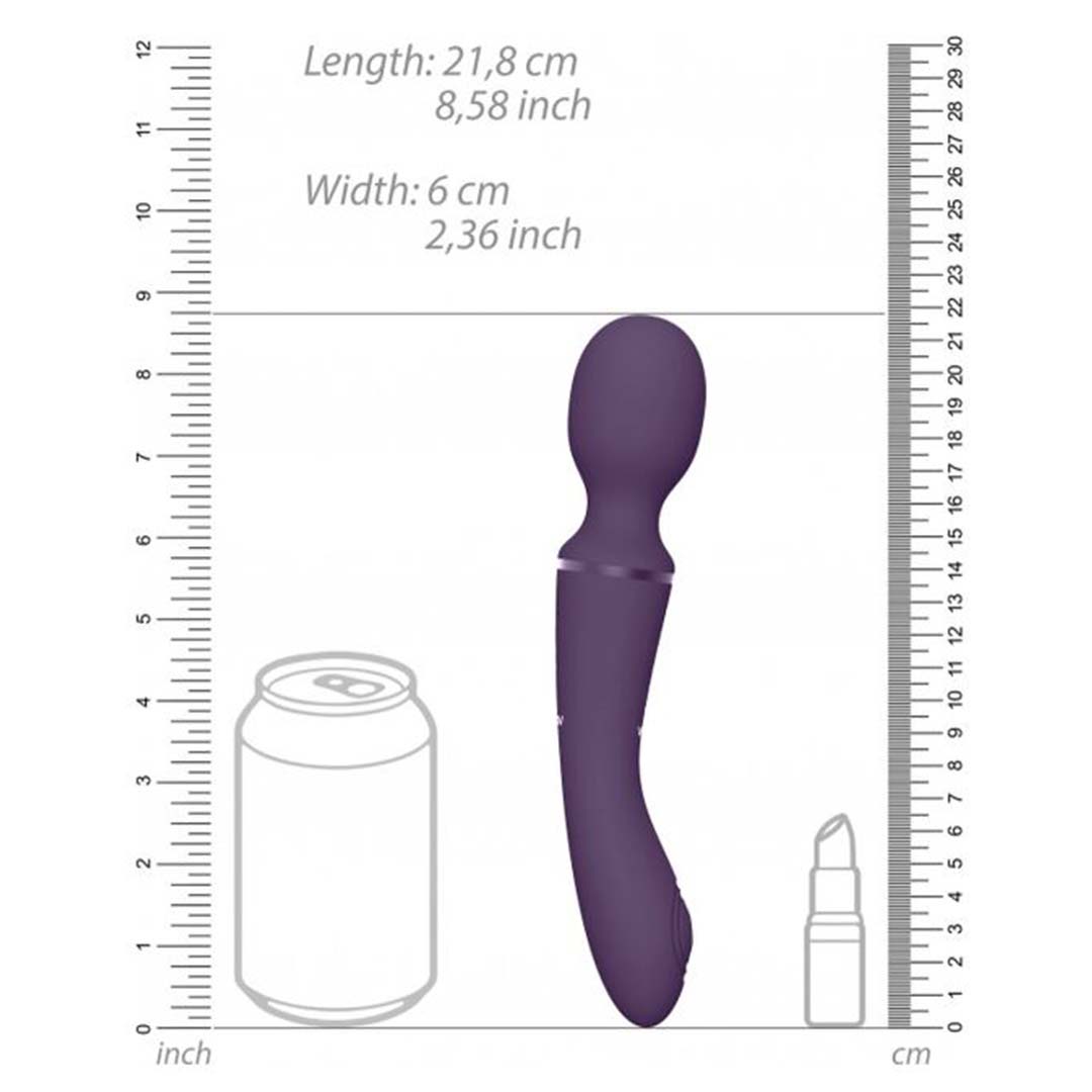 Išmanusis vibratorius- Klitoriaus masažuoklis "Nami" – Violetinis 
Mėgaukitės savo  vibruojančiu žaisliuku  ir patirkite orgazmą bei stimuliaciją skirtą tik jums.Šis vibratorius turi  2 galingus, individualiai valdomus varikliukus,  taigi galėsite rinktis iš  100 įvairių kombinacijų,  o pasirinkimo galimybes dar labiau praplės  4 rinkinyje esantys antgaliai.  
Dvigubo įsiskverbimo vibratorius yra sekso žaislo tipas,  naudojamas dvigubam įsiskverbimui,  tuo pačiu metu įžengiant į dvi kūno angas, priklausančias vienam arba dviem žmonėms. 
  
Vibratorius yra  atsparus vandeniui,  o su  10 vibracijos funkcijų  niekada nepavargsite nuo "Nami", kuris  siūlo platų intensyvumo diapazoną, kuriuo galite mėgautis nuolatos. 
Įkraukite vibratorių ir grįžkite prie žaidimų vos per kelias valandas naudodami pridedamą  USB laidą.  Lankstusis žasliukas pagamintas iš  švelnaus silikono. Ši kūnui saugi medžiaga yra bekvapė ir be ftalatų,  kad jūsų jautriausios vietos būtų laimingos ir sveikos. 
Tinkamai prižiūrint  šis vibratorius tarnaus tikrai ilgai. Prieš ir po kiekvieno naudojimo nuplaukite jį šiltu vandeniu ir švelniu muilu arba specialiu žaislų valikliu. Leiskite išdžiūti natūraliai. Šį sekso žaislą laikykite stalčiuje, specialiame maišelyje arba kitoje vietoje, kurioje nėra dulkių. Laikykite jį atokiau nuo kitų sekso žaislų. Nepalikite tiesioginiuose saulės spinduliuose ir niekada nelaikykite jo dideliame karštyje. 
  
Rekomenduojama naudoti kartu su vandens pagrindo lubrikantu.  Nenaudokite silikoninių lubrikantų, aliejų ar kremų, nes jie gali sugadinti prietaiso medžiagą ir apriboti jo veikimą bei galiojimo laiką.  
  
Kodėl jums reikalingas vibratorius? 
Vibratorius ar klasikinis vibratorius yra sekso žaislas, naudojamas ant kūno maloniai seksualinei stimuliacijai kelti. 
Vibratoriai gali būti naudojami tiek solo, tiek poroje ar kelių žmonių žaidimams kartu. Taip pat jie gali būti naudojami erogeninėms zonoms, tokioms kaip klitoris, vulva ar makštis, varpa, kapšelis ar išangė, siekiant seksualiai stimuliuoti, išlaisvinti seksualumą ir pasiekti orgazmą. 
Vibratoriai yra rekomenduojami sekso terapeutų moterims, kurioms sunku pasiekti orgazmą masturbacijos ar lytinių santykių metu.
