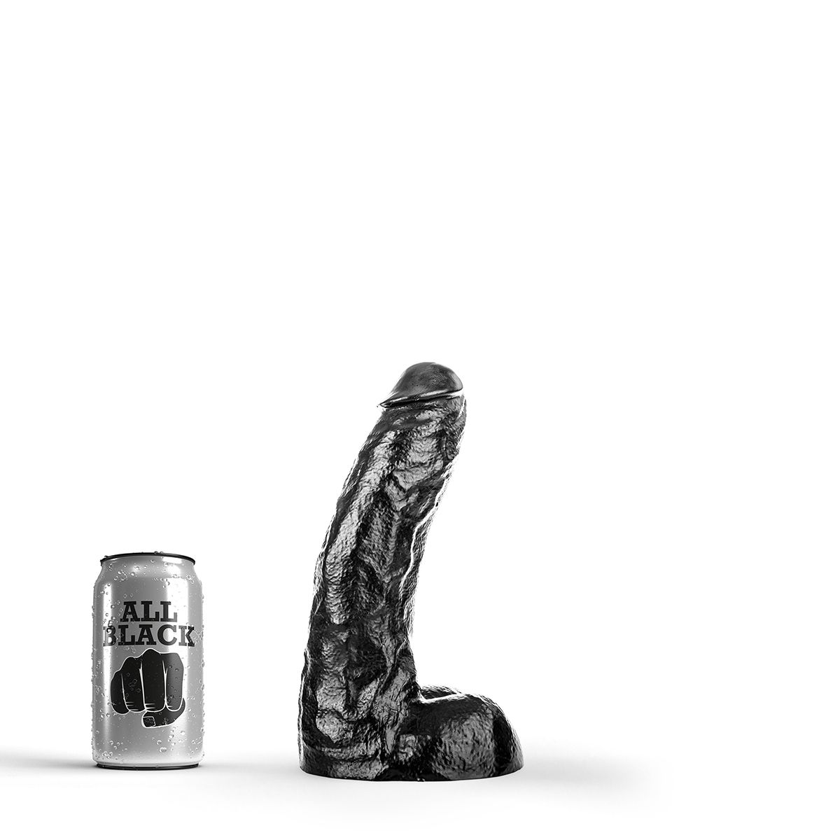 Analinis kaištis „All Black Dong 25,5 cm“ 
Kam reikalingi analiniai kaiščiai? Kai kurie žmonės juos naudoja kaip analinio sekso apšilimo priemonę, kiti - kaip BDSM aksesuarą, o dar kiti - kad geriau susipažintų su analinių žaidimų pojūčiais. 
Aksominis prisilietimas ir nesibaigiantys malonumai - tik šio silikoninio analinio kaiščio pagalba. Iškilimai ir įdubimai  veiksmingai masažuoja intymias vietas . Kaištis  turi šiek tiek lenktą realistišką penio formą.  
Analinis kaištis  turi gruoblėtą bet švelnų paviršių,  kad patirtumėte malonumą tiesiog lengvai įkišant ir ištraukiant. Platesnis pagrindas užtikrina apsaugą ir neleidžia kaiščiui pradingti jūsų kūne.  
  
25,5 cm ilgio ir 6,5 cm pločio žaisliukas  puikiai tinka tiek pradedantiesiems, tiek analinių žaidimų tyrinėtojams, tiek norint apšilti prieš audringą žaidimų naktį . Galite pasiekti visišką ekstazę be skausmo ir diskomforto. 
Tinkamai prižiūrint šis kaištis tarnaus jums ilgai. Prieš ir po kiekvieno naudojimo nuplaukite jį šiltu vandeniu ir švelniu muilu arba  specialiu žaislų valikliu . Leiskite išdžiūti natūraliai. Šį sekso žaislą laikykite stalčiuje, specialiame maišelyje arba kitoje vietoje, kurioje nėra dulkių. Laikykite jį atokiau nuo kitų sekso žaislų. Nepalikite tiesioginiuose saulės spinduliuose ir niekada nelaikykite jo dideliame karštyje. 
Rekomenduojama naudoti kartu su  vandens pagrindo lubrikantu . Nenaudokite silikoninių lubrikantų, aliejų ar kremų, nes jie gali sugadinti kaiščio medžiagą ir apriboti jo veikimą bei galiojimo laiką.  
 