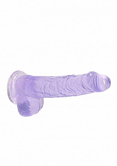 Realistiškas falo imitatorius „Dildo with Balls”, Violetinis- 15 cm