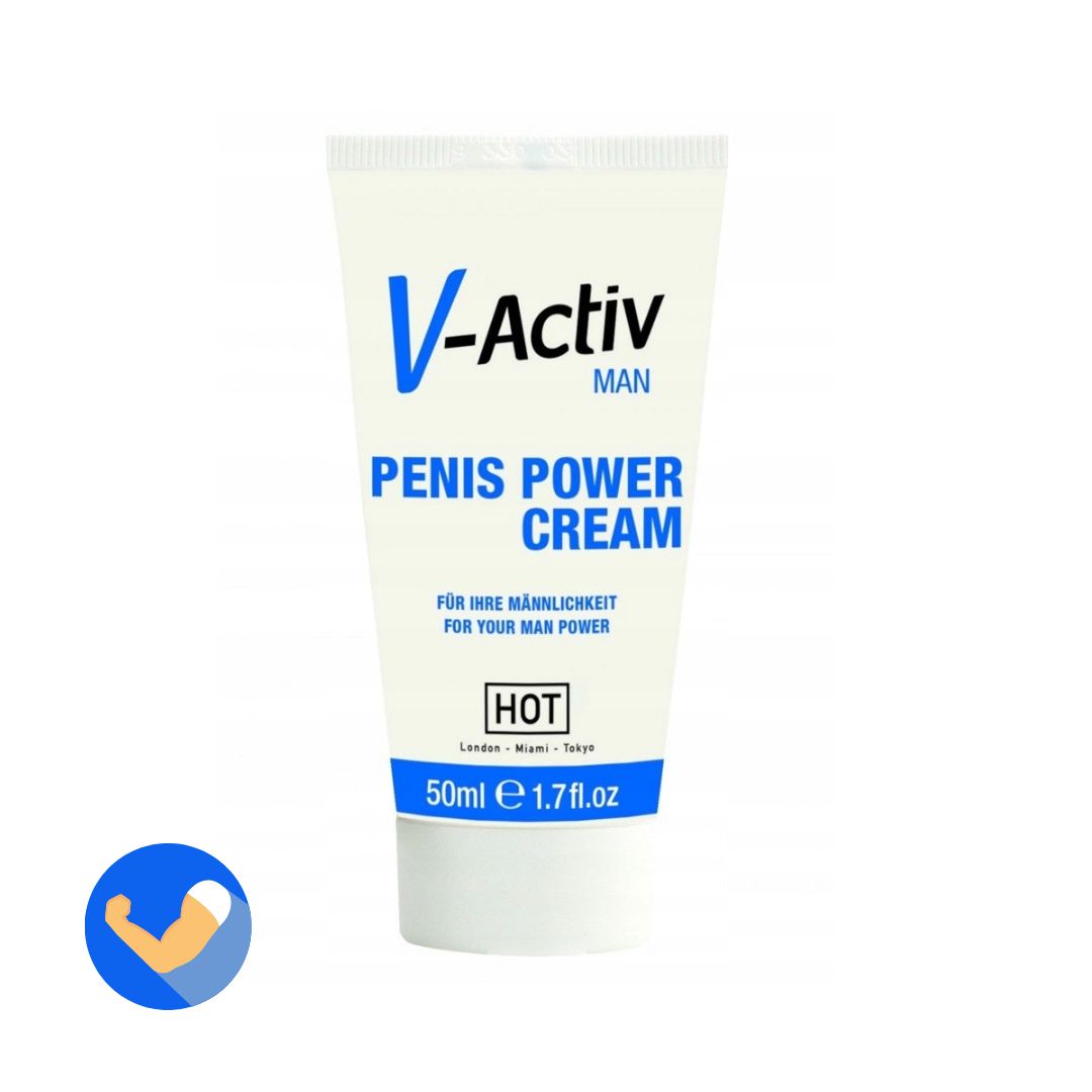 Erekciją stiprinantis kremas “HOT V-activ Penis Power Cream” - 50 ml