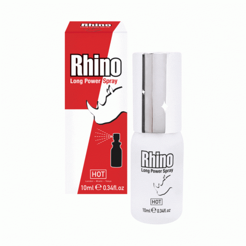Ejakuliaciją atitolinantis purškiklis HOT Rhino Long Power, 10 ml