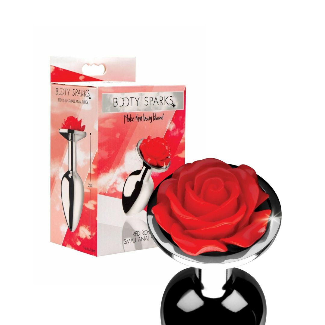 Analinis kaištis ,,Red Rose Anal Plug Small\'\'