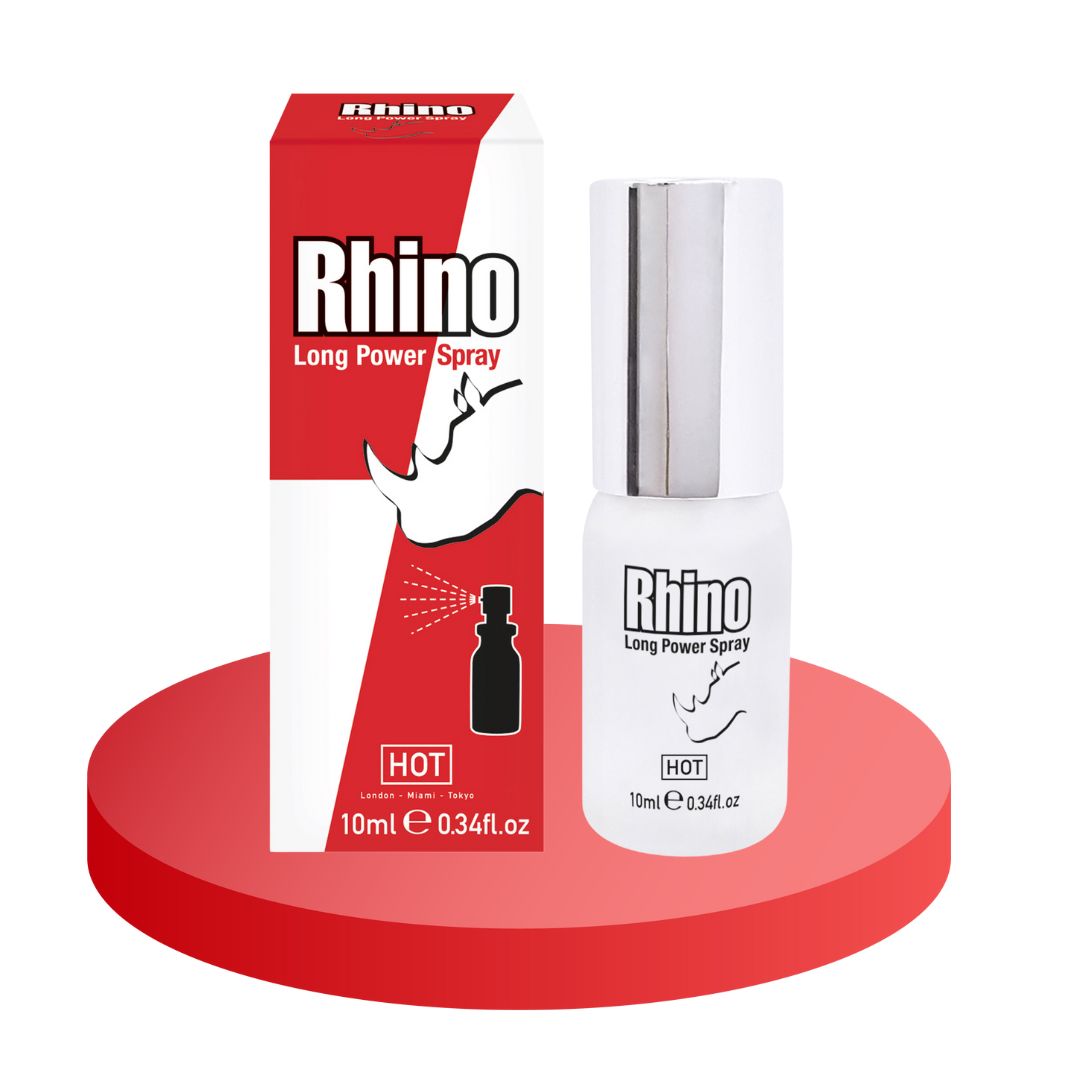 EJAKULIACIJĄ ATITOLINANTIS PURŠKIKLIS “HOT RHINO LONG POWER SPRAY” - 10 ML  
“HOT Rhino Long Power Spray” - išskirtinis purškiklis sukurtas specialiai vyrams.  
Šis produktas išsiskiria savo ingredientais ir istorija - purškiklis  pagamintas remiantis šimtmečius sėkmingai naudojamu senovės kinų receptu , praturtintu ginkmedžio ekstraktais. 
Dėka šio recepto, purškiklis  gali veiksmingai kontroliuoti seksualinį susijaudinimą ir apsaugoti nuo priešlaikinės ejakuliacijos .  
Pagerinkite savo santykių kokybę bei mėgaukitės seksu ilgiau!