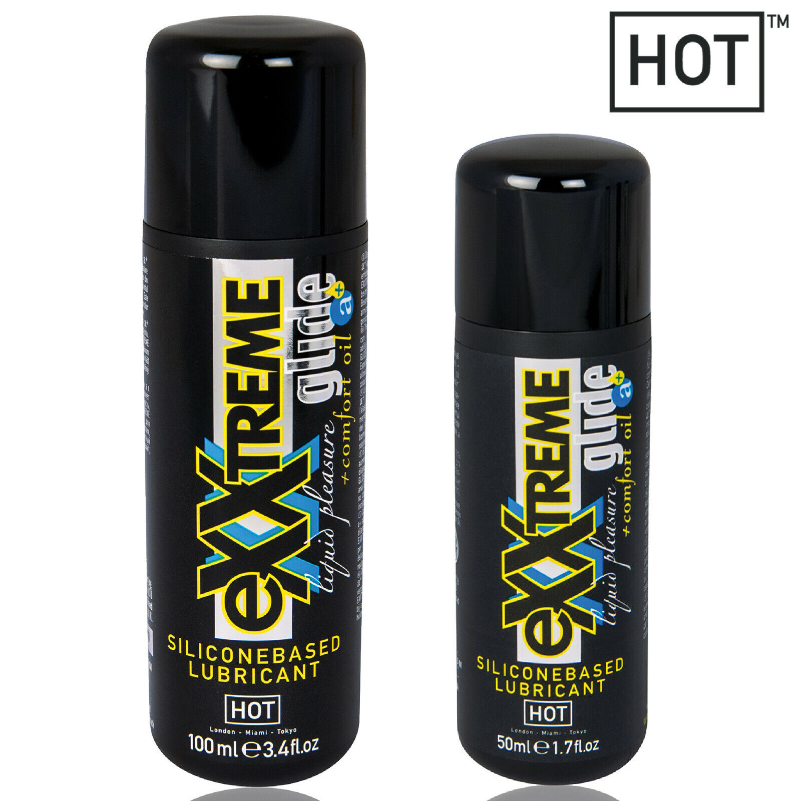 SILIKONO PAGRINDO LUBRIKANTAS PRATURTINTAS ALIEJAIS "HOT EXXTREME GLIDE" - 100 ML  
Atrask sekso žaidimus iš naujo su “Hot Exxtreme Glide”. 
Aukščiausius kokybės  standartus atitinkantis  silikono pagrindo  lubrikantas savo sudėtyje turi unikalių ingredientų -  jonažolių  ir  nakvišų aliejaus . Šis specialių kosmetinių silikoninių aliejų derinys  atpalaiduoja raumenis ,  sumažina skausmą ,  užtikrina ilgalaikį drėkinimą  ir atveria galimybes mėgautis dar gilesnėmis sueitimis be jokio diskomforto.  
  
“Hot Exxtreme Glide” yra  nelipnus , bekvapis ir  beskonis . 
  
Lubrikantas puikiai pasitarnaus analinių žaidimų metu, taip pat tiks vaginalinei sueičiai bei skalndžiam didesnių erotinių žaislų naudojimui. Tinkamas naudoti su lateksiniais prezervatyvais. 
  
Kaip išsirinkti ir tinkamai naudoti lubrikantą?   
 