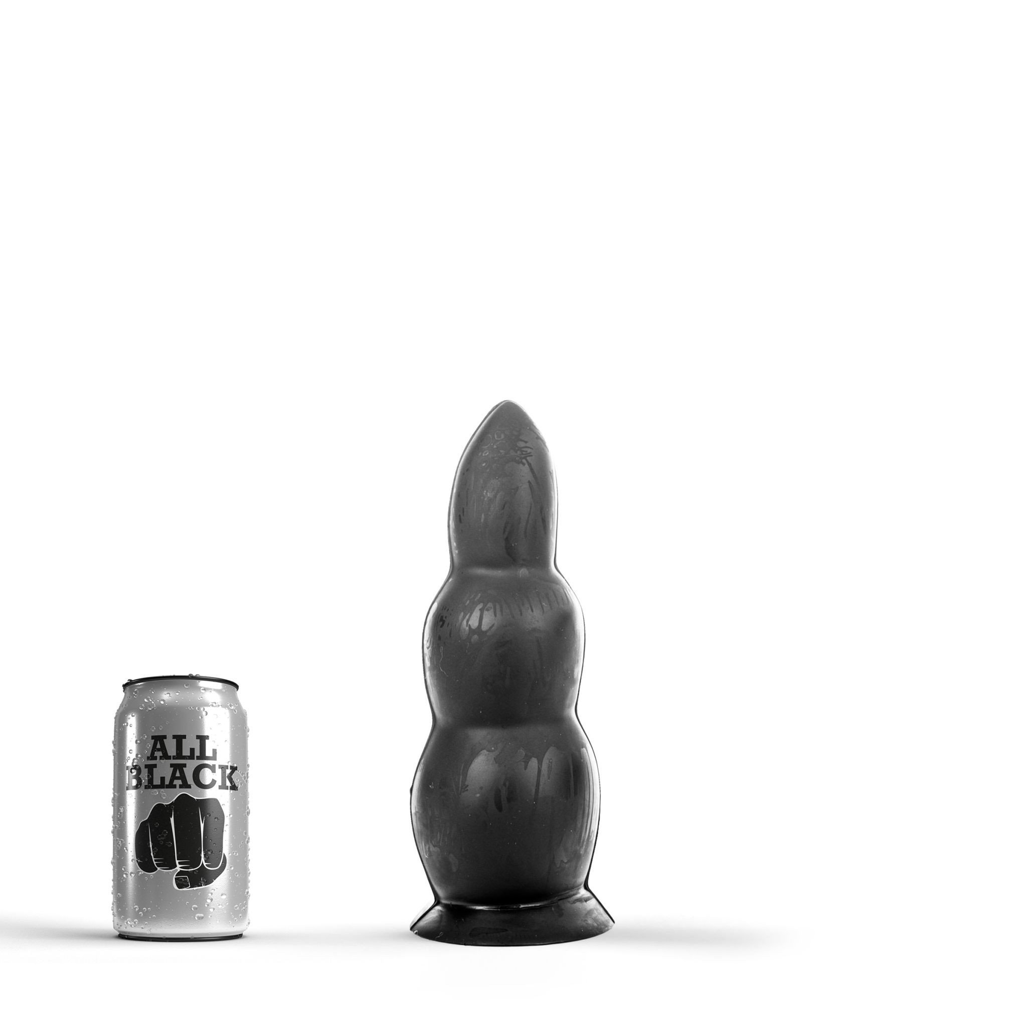 Analinis kaištis „All Black Plug 23 cm“ 
 
Kam reikalingi analiniai kaiščiai? Kai kurie žmonės juos naudoja kaip analinio sekso apšilimo priemonę, kiti - kaip BDSM aksesuarą, o dar kiti - kad geriau susipažintų su analinių žaidimų pojūčiais. 
Aksominis prisilietimas ir nesibaigiantys malonumai - tik šio silikoninio analinio kaiščio pagalba. Iškilimai ir įdubimai  veiksmingai masažuoja intymias vietas . Kaištis  turi unikalią banguotą formą ir lengvai lankstosi.  
Analinis kaištis  turi paviršių kuris labai lygus,  kad patirtumėte malonumą tiesiog lengvai įkišant ir ištraukiant. Platesnis pagrindas užtikrina apsaugą ir neleidžia kaiščiui pradingti jūsų kūne.  
  
23 cm ilgio ir 8 cm pločio žaisliukas  puikiai tinka tiek pradedantiesiems, tiek analinių žaidimų tyrinėtojams, tiek norint apšilti prieš audringą žaidimų naktį . Galite pasiekti visišką ekstazę be skausmo ir diskomforto. 
Tinkamai prižiūrint šis kaištis tarnaus jums ilgai. Prieš ir po kiekvieno naudojimo nuplaukite jį šiltu vandeniu ir švelniu muilu arba  specialiu žaislų valikliu . Leiskite išdžiūti natūraliai. Šį sekso žaislą laikykite stalčiuje, specialiame maišelyje arba kitoje vietoje, kurioje nėra dulkių. Laikykite jį atokiau nuo kitų sekso žaislų. Nepalikite tiesioginiuose saulės spinduliuose ir niekada nelaikykite jo dideliame karštyje. 
Rekomenduojama naudoti kartu su  vandens pagrindo lubrikantu . Nenaudokite silikoninių lubrikantų, aliejų ar kremų, nes jie gali sugadinti kaiščio medžiagą ir apriboti jo veikimą bei galiojimo laiką.  
 