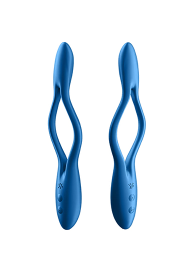 Universalus vibratorius- klitoriaus stimuliatorius „Satisfyer Elastic Game“, tamsiai mėlynas (galima rinktis spalvą)