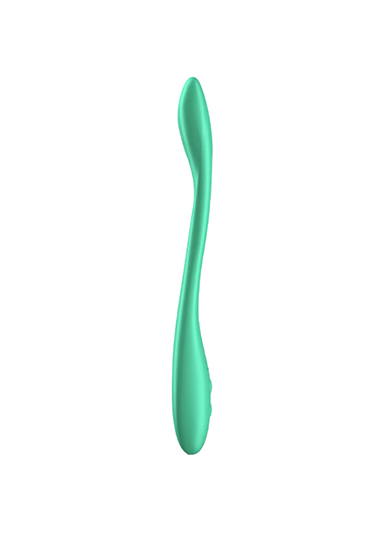 Universalus vibratorius - klitorio stimuliatorius „Satisfyer Elastic Game“, šviesiai žalias (galima rinktis spalvą)