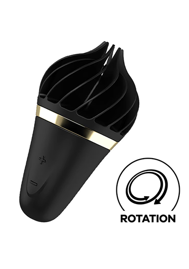 Klitorio stimuliatorius  „Satisfyer Sweet Treat Spinnator“, juodas (galima rinktis spalvą)