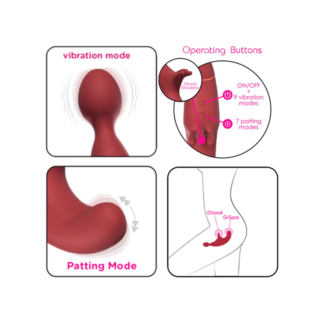 Klitorinis vibratorius ir G taško stimuliatorius 