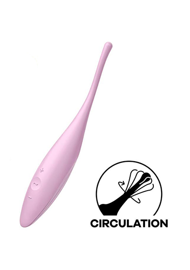 Klitorio stimuliatorius „Satisfyer Twirling Joy“, šviesiai violetinis (galima rinktis spalvą)