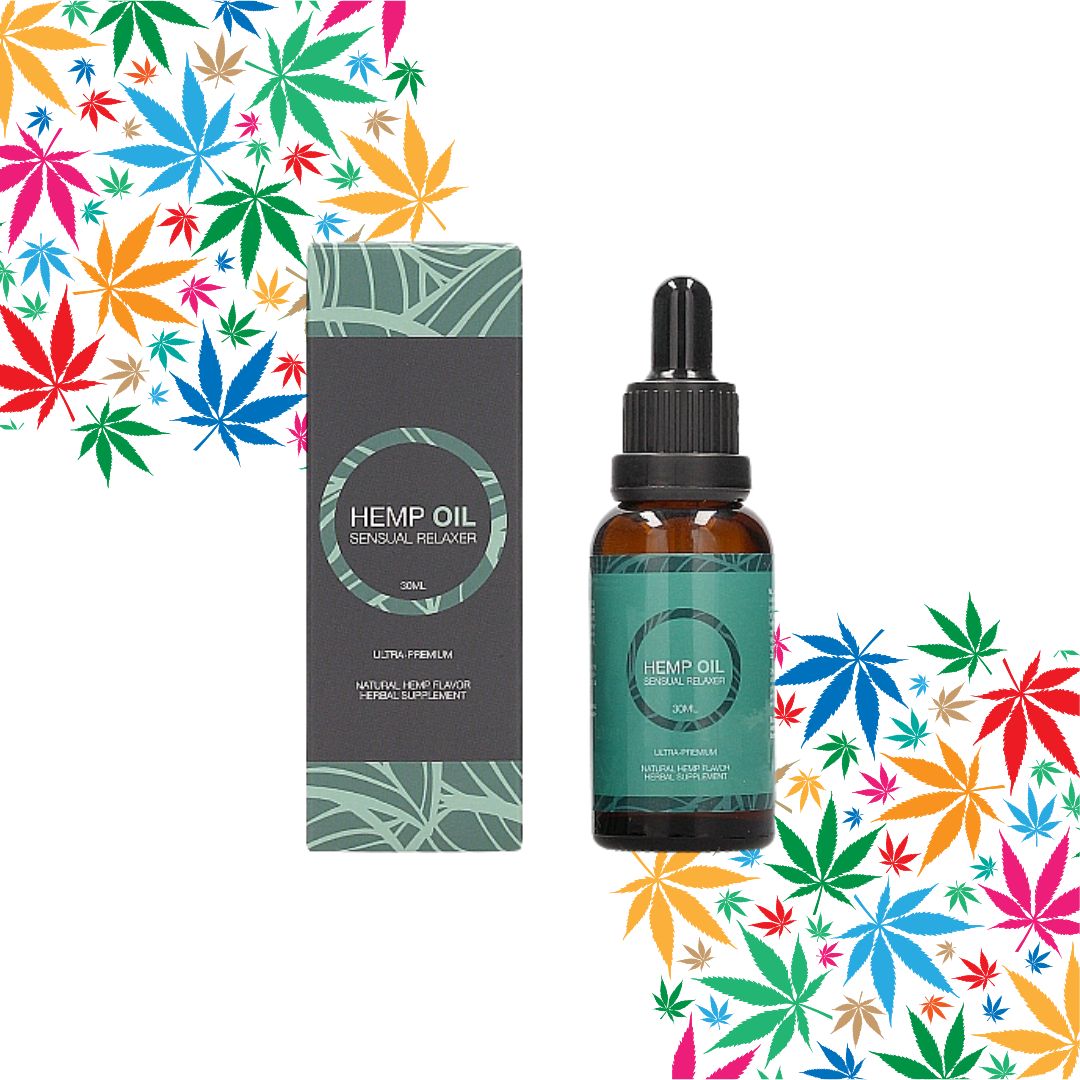 KANAPIŲ ALIEJUS "HEMP OIL SENSUAL RELAXER" - 30 ML  
  
"Hemp Oil Sensual Relaxer" - kanapių aliejus,  skirtas naudoti siekiant pagerinti savo odos būklę.  
Kanapių aliejus nuo seno žinomas kaip  itin naudingų maistinių medžiagų šaltinis . Dėka šių medžiagų, jis  gali suteikti daug naudingų savybių mūsų odai: 
Padeda mažinti senėjimo proceso metu atsirandančias smulkias raukšles; 
Apsaugo odą nuo išsausėjimo; 
Neužkemša porų ir palengvina spuogų, nedidelių įbrėžimų, psoriazės, dermatito, egzemos ir niežtinčios odos būklę; 
Stiprina odą; 
Gerina odos atsparumą virusinėms, grybelinėms ir bakterinėms infekcijoms.  
  
Kaip naudoti kanapių aliejų? 
Lašinkite po liežuviu po vieną lašą.  
Palaikykite 60 - 90 sekundžių ir nurykite.  
Kanapių aliejų taip pat galite maišyti su savo mėgstamu gėrimu.  
  
Rekomendacijos: 
Nevartokite daugiau nei 1 ml per 24 valandas.  
Neviršykite rekomenduojamos paros dozės.  
Tai yra maisto papildas. Maisto papildas neturėtų būti naudojamas kaip įvairios ir subalansuotos mitybos ar sveikos gyvensenos pakaitalas.  
Nenaudoti nėštumo ar žindymo metu. 
Laikyti mažiems vaikams nepasiekiamoje vietoje.  
Laikyti vėsioje sausoje vietoje.