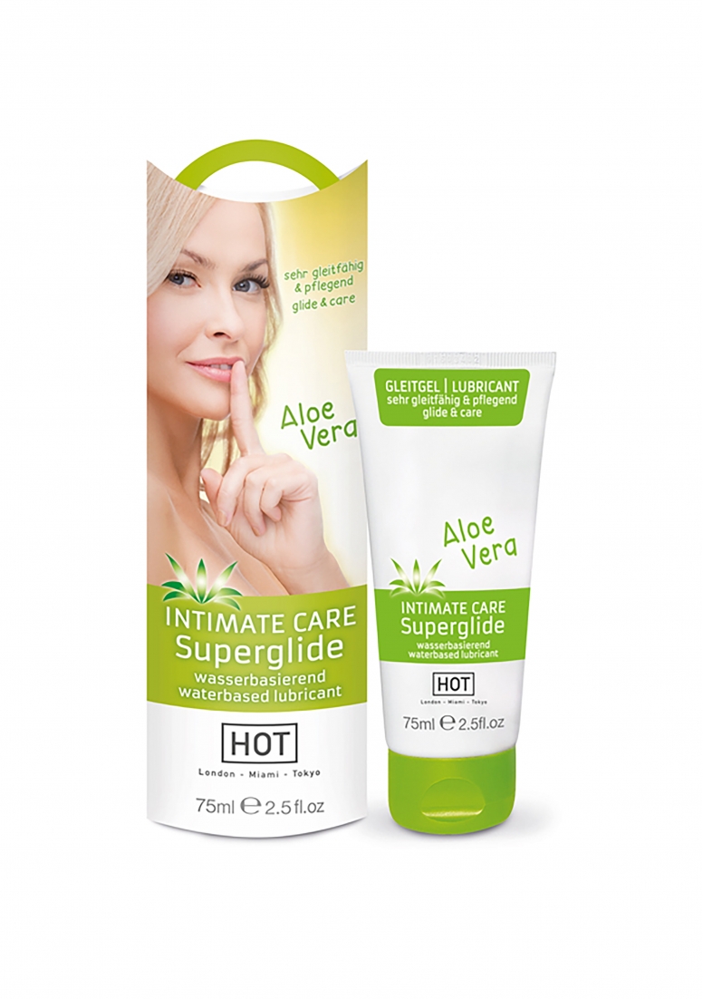 VANDENS PAGRINDO LUBRIKANTAS "HOT INTIMATE CARE SUPERGLIDE" - 75 ML  
“Intimate Care Superglide” skirs ypatingą dėmesį Jūsų jautriausioms kūno vietoms.  
Dėka  aukštos kokybės  formulės šis  vandens pagrindo  lubrikantas užtikrins optimalų  drėkinimo poveikį  net ir sausiausią gleivinę turinčioms moterims. Ilgi ir pastovūs malonumo pojūčiai pasiekiami ranka kartu su “Intimate Care Superglide”. 
Produktas nelipnus, bekvapis, nepalieka likučių ir yra saugus naudoti su latekso prezervatyvais. 
Dermatologiškai patikrintas . 
 
Kaip išsirinkti ir tinkamai naudoti lubrikantą?