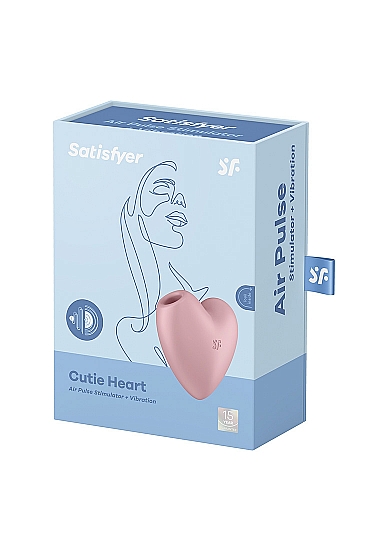 Vibratorius - klitorio stimuliatorius „Satisfyer Cutie Heart“, rožinis