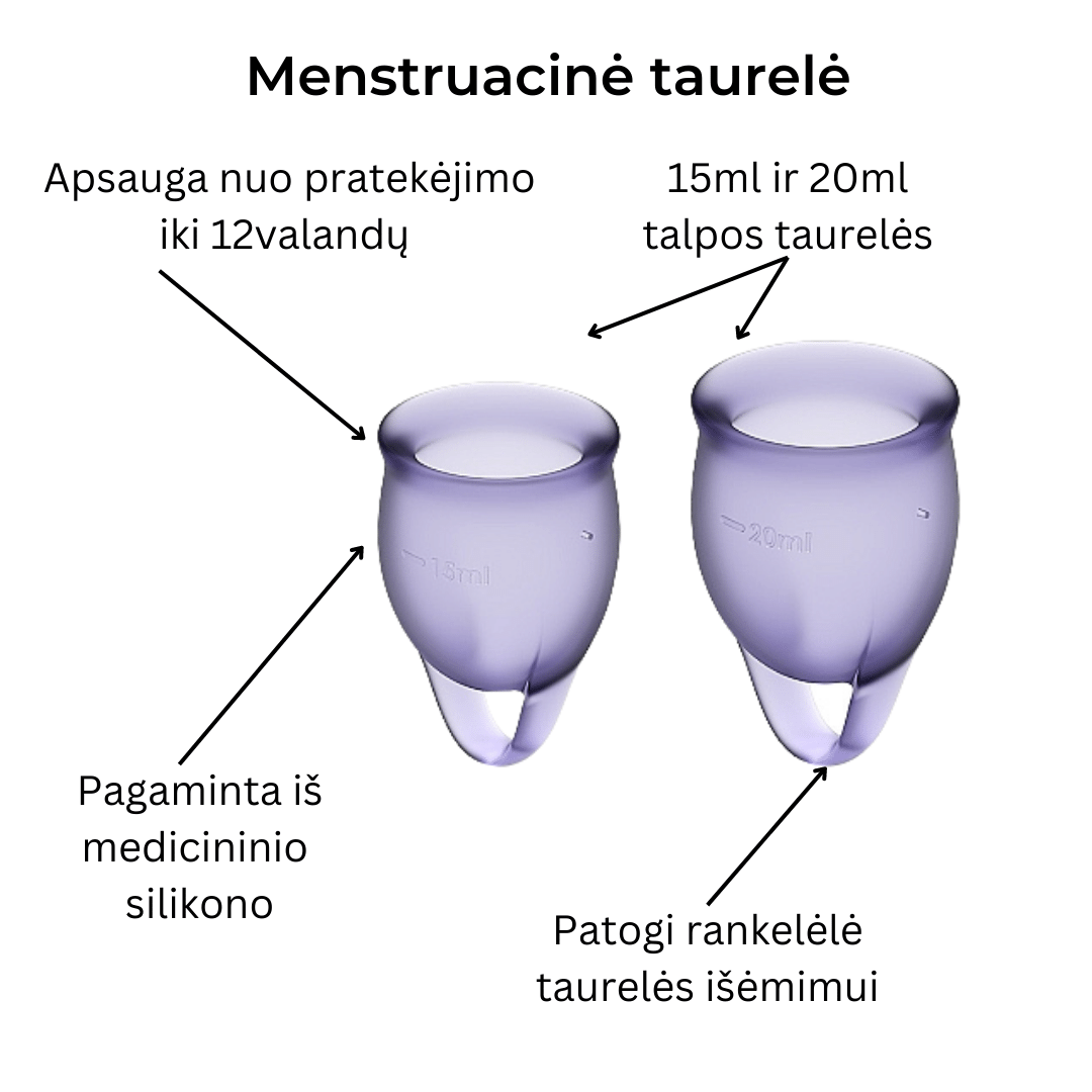 Menstruacinės taurelės Feel Confident - Lilac