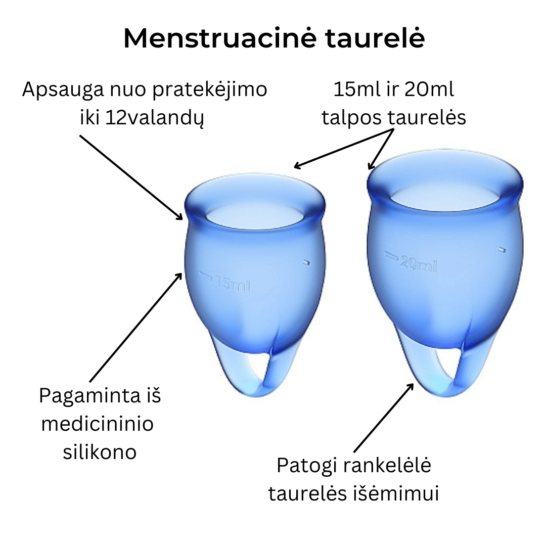 Menstruacinės taurelės Feel Confident - Dark blue