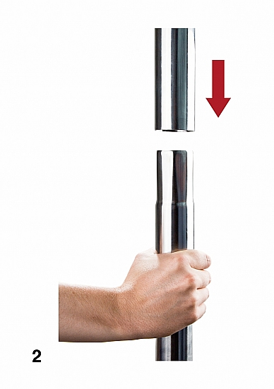 Šokio stulpas ,,Ouch! Dance Pole Silver\'\'