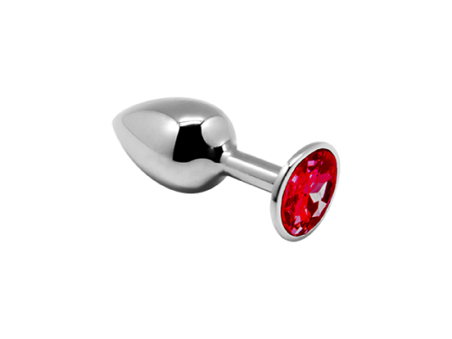 Analinis kaištis ,,Mini Metal Butt Plug M\'\', Raudonas (galima rinktis spalvą)