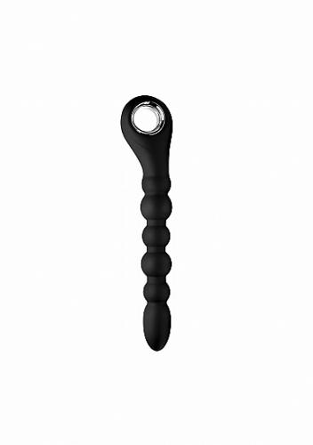 Milžiniškas vibruojantis analinis kaištis ,,Dark Scepter 10X Vibrating Silicone Anal Beads\'\'