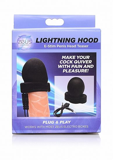 Elektrostimuliatoriaus antgalis ,,XR Brands Lightning Hood E-Stim Penis Head Teaser\'\'