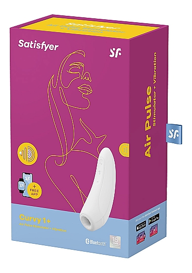 Klitorio stimuliatorius ,,Satisfyer Curvy 1+\'\', baltas (galima rinktis spalvą)