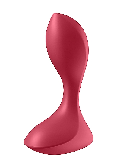 Vibruojantis analinis kaištis ,,Backdoor Lover Plug Red\'\'