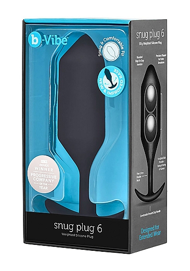 Analinis kaištis - B-Vibe Snug Plug 6 Black